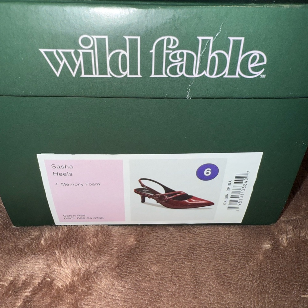 Wild Fable Red Slingback Heels